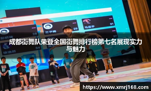 成都街舞队荣登全国街舞排行榜第七名展现实力与魅力